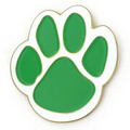 Green Paw Pin